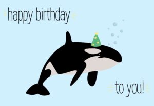 Birthday Whale Greeting Card - Image 2