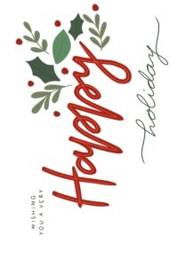 Happy Holidays Greeting Card