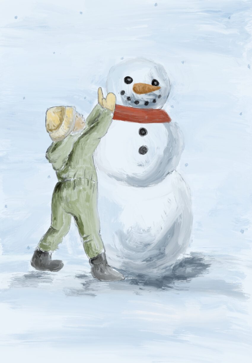 Let's Build a Snowman Greeting Card