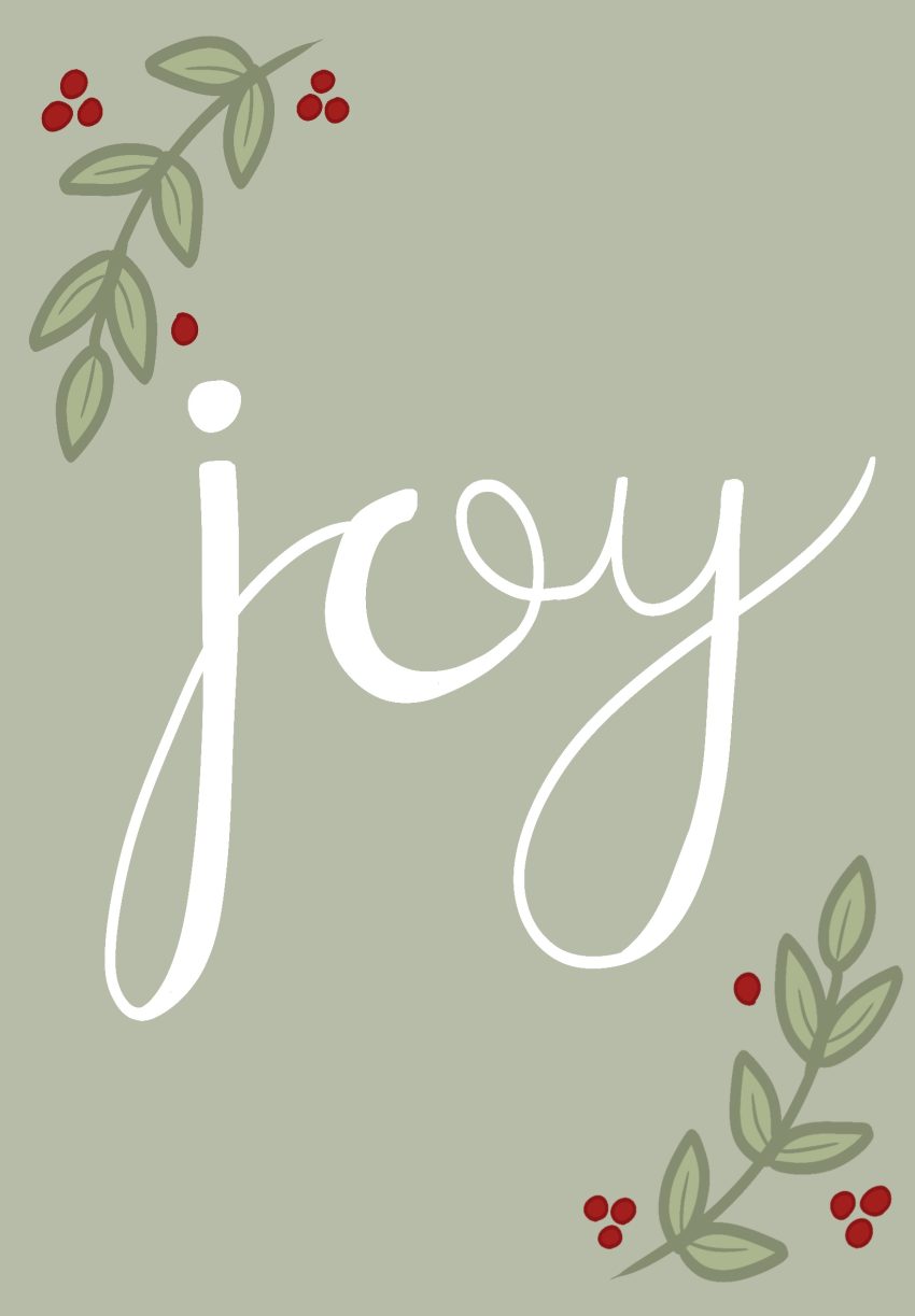Joy Holiday Greeting Card